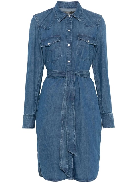 Lauren Ralph Lauren denim midi dress - Blue - zdjęcie produktu nr 1