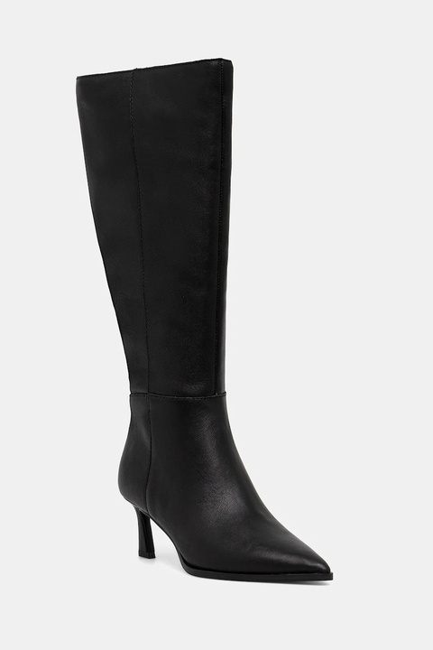 Steve Madden kozaki skórzane Lucid damskie kolor czarny na szpilce 11004848 - zdjęcie produktu nr 1