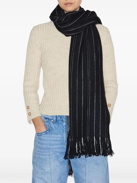 ISABEL MARANT Carlysta scarf - Black - zdjęcie produktu nr 1