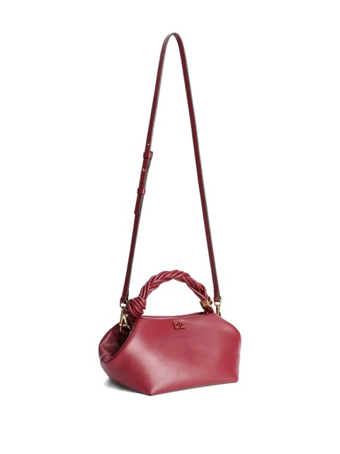 GANNI small Bou leather tote bag - Red - zdjęcie produktu nr 2