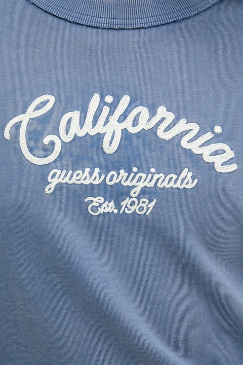 Guess Originals bluza bawełniana damska kolor niebieski z nadrukiem W5YQ24 K68I4 - zdjęcie produktu nr 2