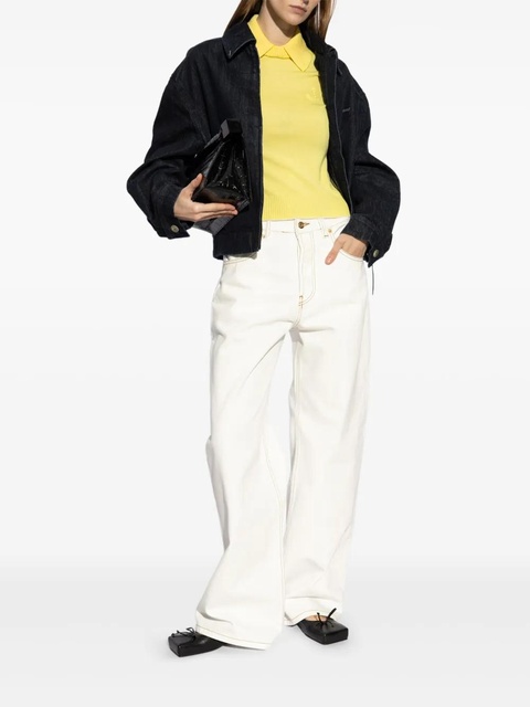 Jacquemus logo-embellished jumper - Yellow - zdjęcie produktu nr 2