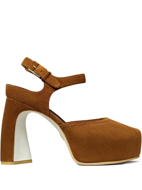 Tory Burch 110mm peep--toe platform sandals - Brown - zdjęcie produktu nr 1