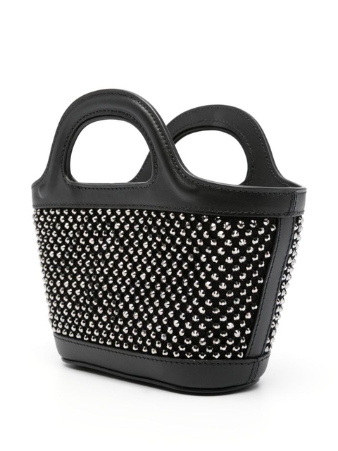 Marni studded leather crossbody bag - Black - zdjęcie produktu nr 2