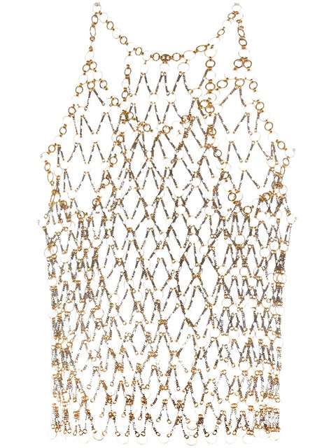 Rabanne chain link brass vest top - Metallic - zdjęcie produktu nr 1