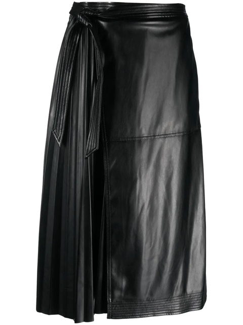 Simkhai pleat-detail high-waist skirt - Black - zdjęcie produktu nr 1