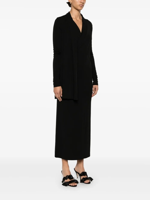 TOTEME overlapped jersey dress - Black - zdjęcie produktu nr 2
