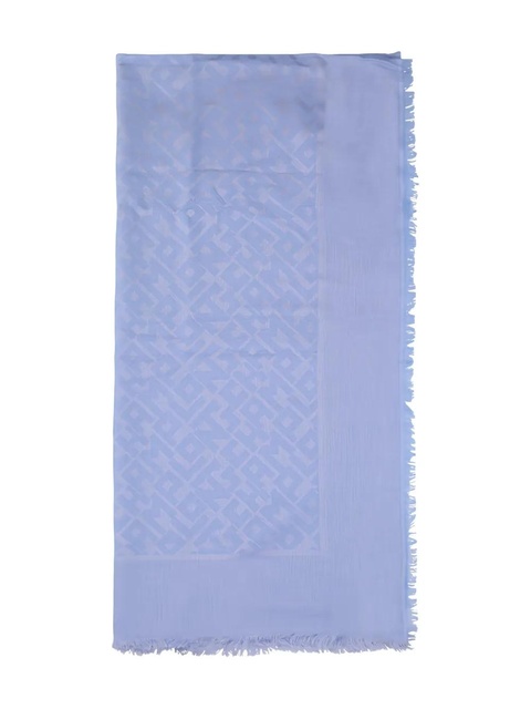 Longchamp fringed scarf - Blue - zdjęcie produktu nr 2