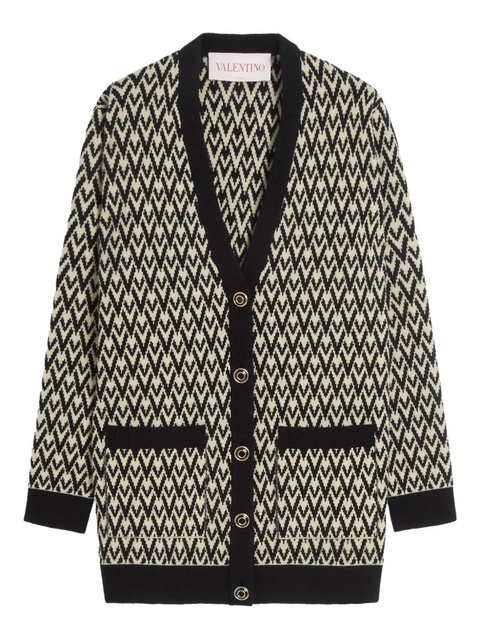 Valentino Garavani Toute La V cardigan - Black - zdjęcie produktu nr 1