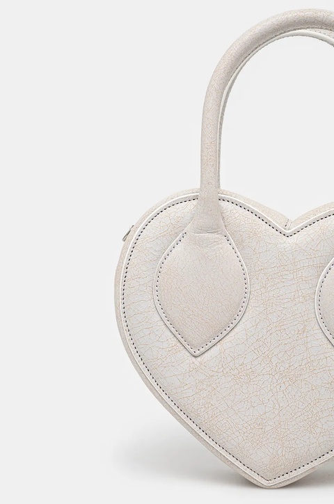 AMBUSH torebka Crackle Heart Top Handle Bag kolor szary BWNP028F24LEA0010100 - zdjęcie produktu nr 2