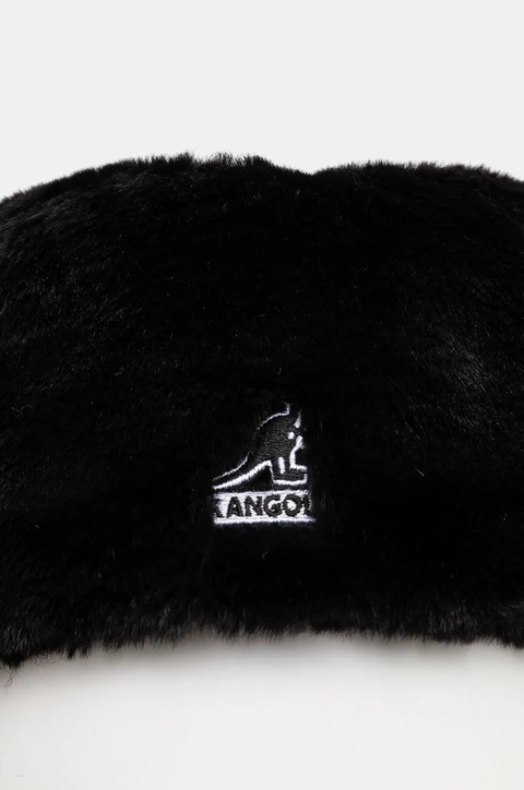 Kangol czapka FAUX FUR TOPPER kolor czarny K5419.BS002 - zdjęcie produktu nr 2