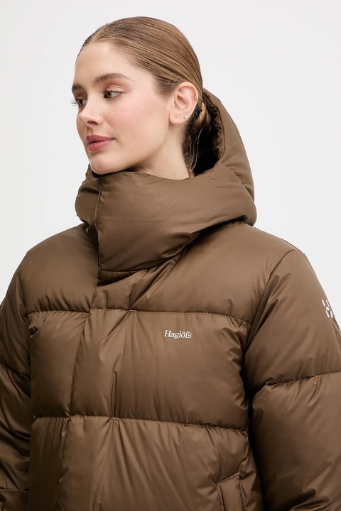 Haglöfs kurtka puchowa kolor brązowy 607775 - zdjęcie produktu nr 2