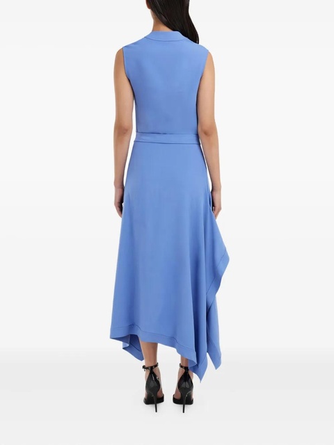 Ferragamo cowl-neck asymmetric dress - Blue - zdjęcie produktu nr 2