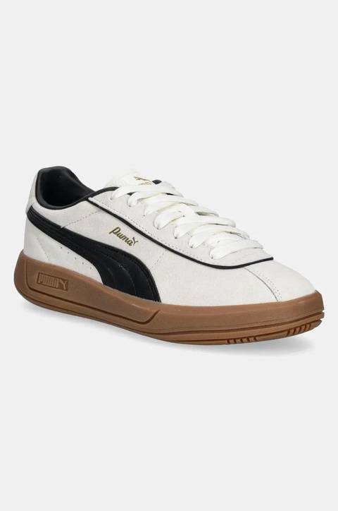 Puma sneakersy skórzane Puma Club Klassika SD damskie kolor beżowy 400718 - zdjęcie produktu nr 1