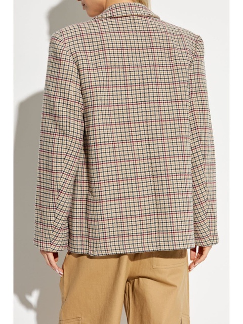 GANNI checked blazer - Neutrals - zdjęcie produktu nr 2