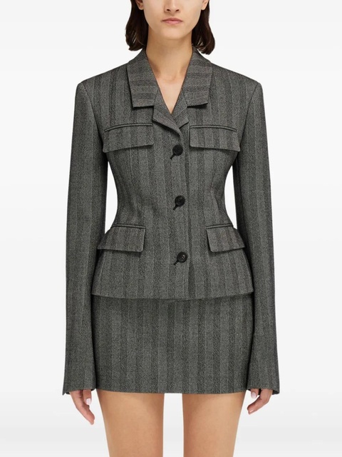 Ferragamo flap-pockets blazer - Black - zdjęcie produktu nr 1