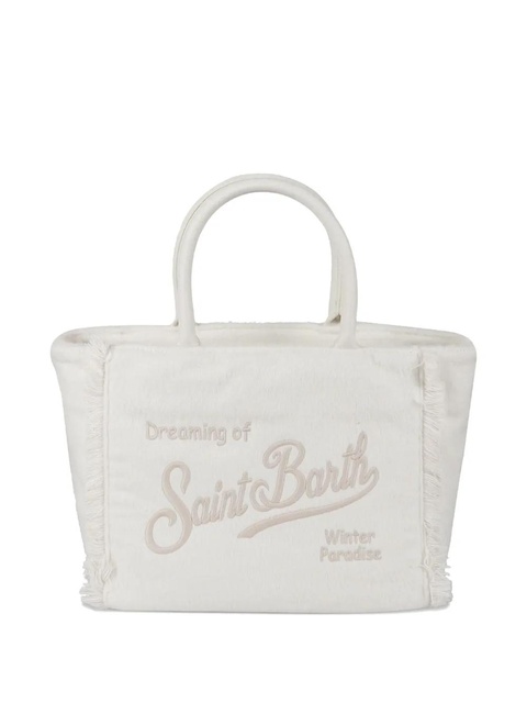 MC2 Saint Barth Colette fringed tote bag - White - zdjęcie produktu nr 1