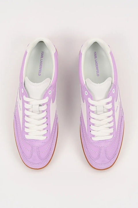 Karl Lagerfeld sneakersy skórzane KANDIDATE damskie kolor fioletowy KL63855 - zdjęcie produktu nr 2