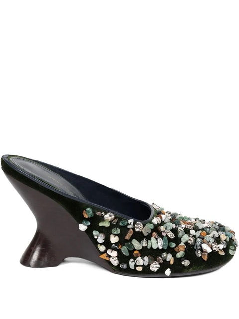 DRIES VAN NOTEN 90mm embellished mules - Black - zdjęcie produktu nr 1