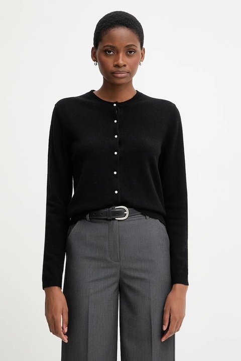 United Colors of Benetton sweter wełniany damski kolor czarny lekki 1002D501U - zdjęcie produktu nr 1