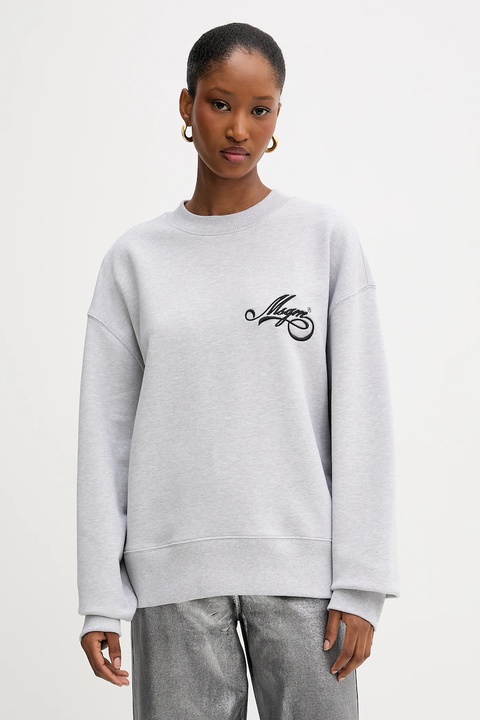 MSGM bluza bawełniana damska kolor szary z aplikacją 3941MDM80.257793 - zdjęcie produktu nr 1