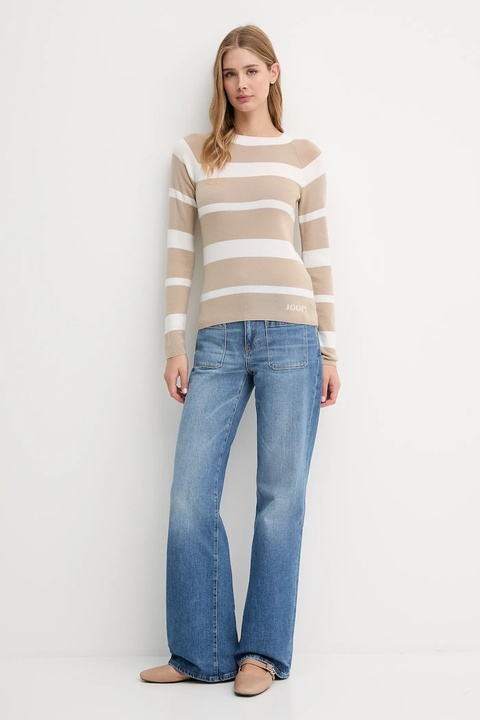 Joop! sweter wełniany damski kolor beżowy lekki 30047626 - zdjęcie produktu nr 2