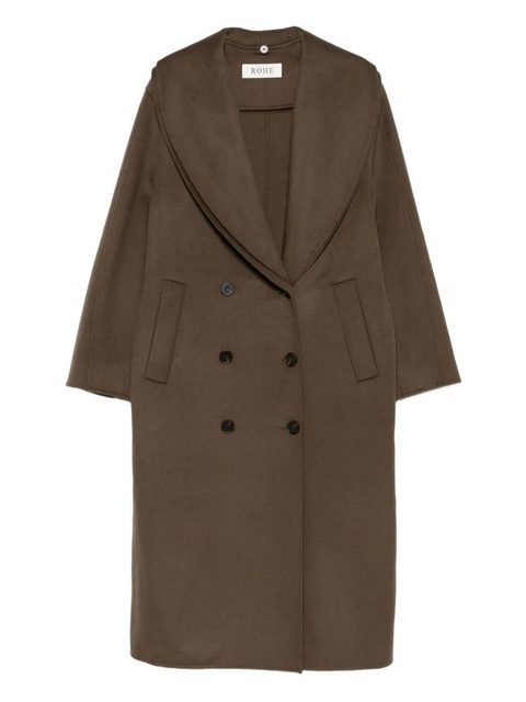 Róhe double-breasted shawl-collar coat - Brown - zdjęcie produktu nr 1
