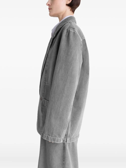 LEMAIRE double-breasted patch-pocket blazer - Grey - zdjęcie produktu nr 2