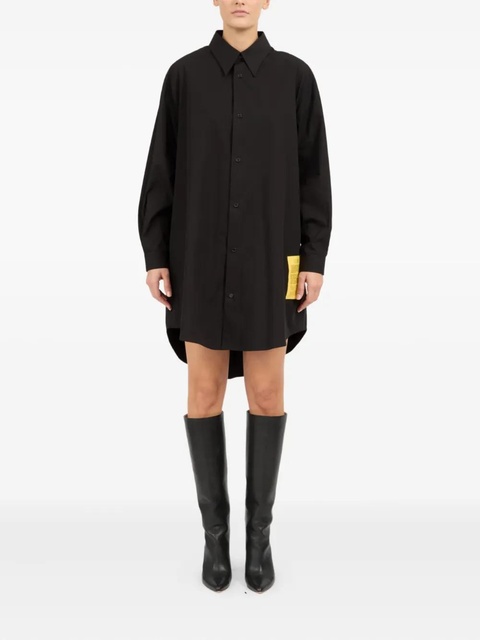 MM6 Maison Margiela cottom shirt dress - Black - zdjęcie produktu nr 2