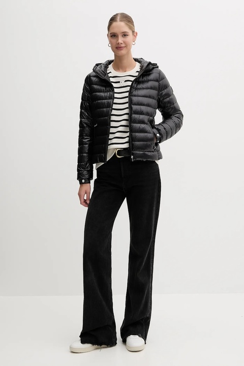 Tommy Hilfiger kurtka puchowa kolor czarny przejściowa WW0WW46788 - zdjęcie produktu nr 2