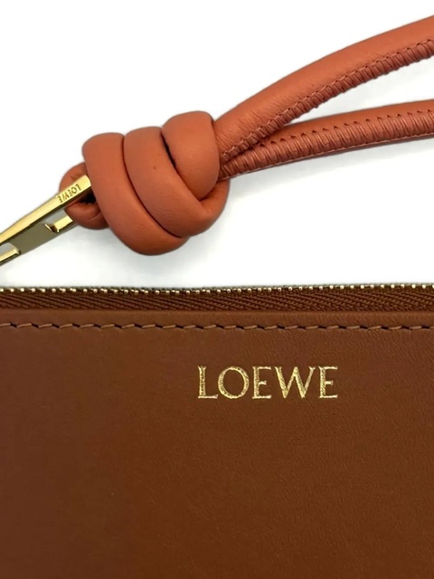 LOEWE logo-print leather cardholder - Brown - zdjęcie produktu nr 2