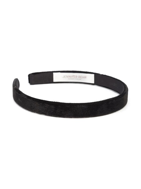 Jennifer Behr Lacey silk velvet hairband - Black - zdjęcie produktu nr 2