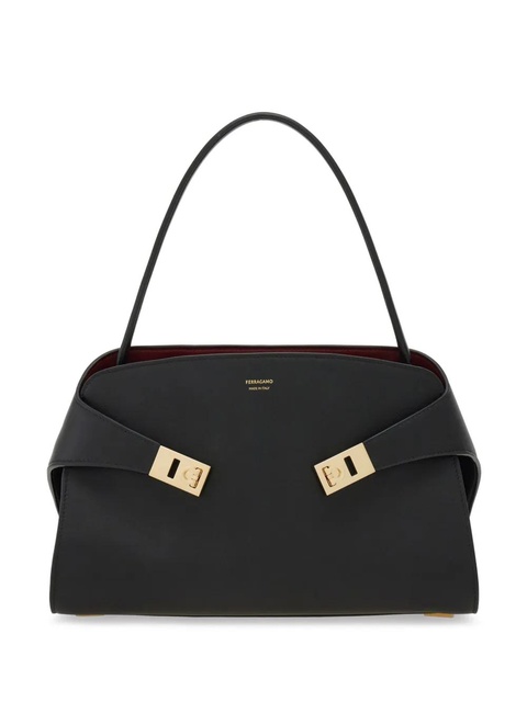 Ferragamo small Hug Soft shoulder bag - Black - zdjęcie produktu nr 1