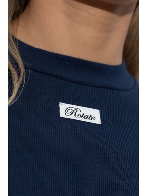 ROTATE BIRGER CHRISTENSEN appliqué T-shirt - Blue - zdjęcie produktu nr 2