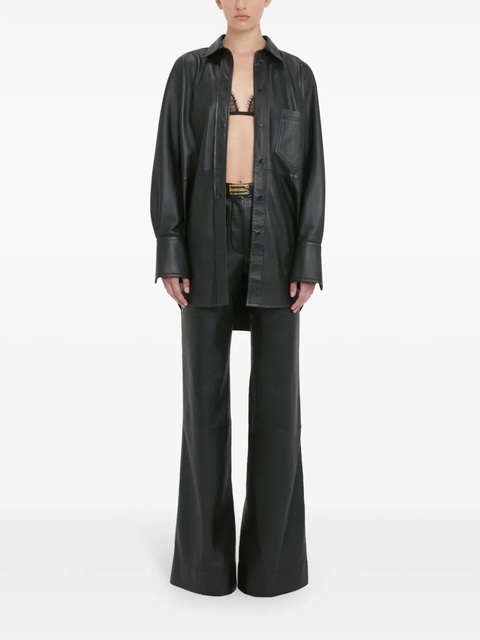Victoria Beckham leather shirt - Black - zdjęcie produktu nr 1