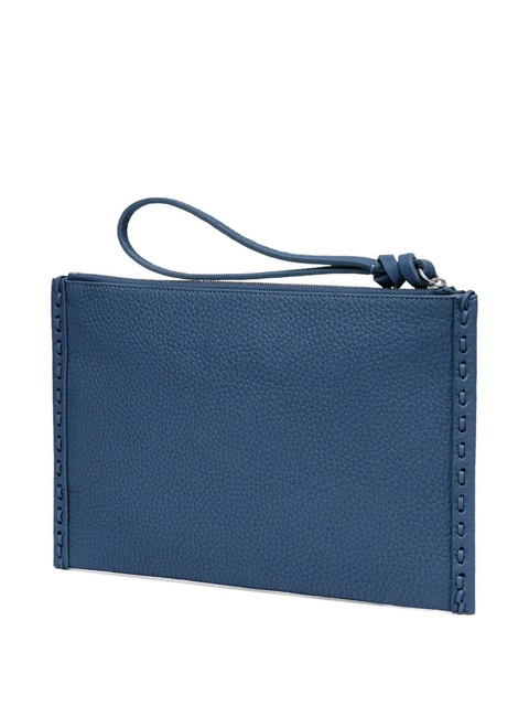 FENDI small Peekaboo flat clutch bag - Blue - zdjęcie produktu nr 2