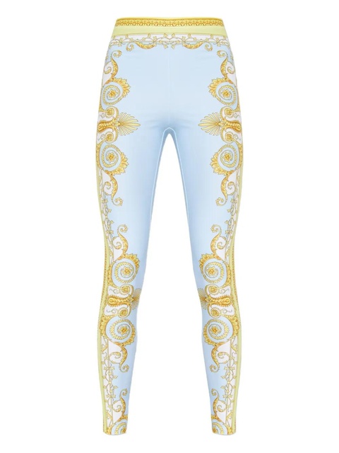 Versace barroco-printed trousers - Blue - zdjęcie produktu nr 1