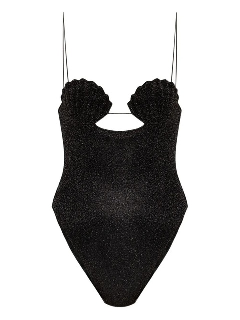 Oséree shell-embellished swimsuit - Black - zdjęcie produktu nr 1