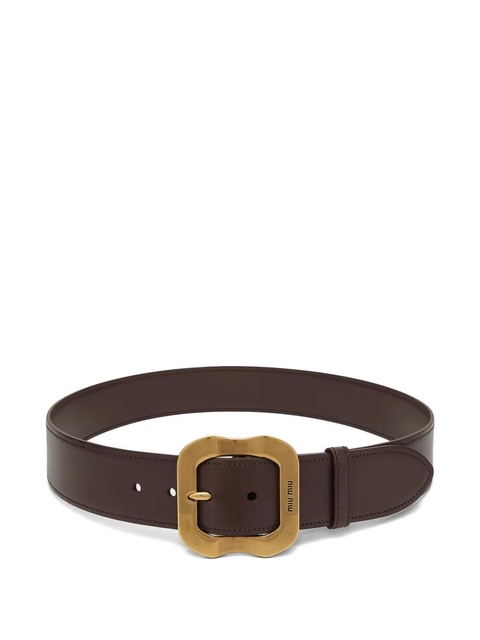 Miu Miu leather belt - Brown - zdjęcie produktu nr 1