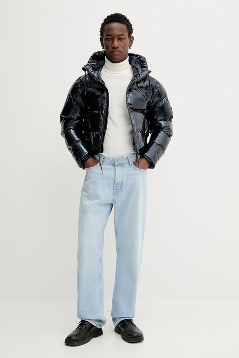 Rains kurtka 15150 Alta Short Puffer Jacket kolor granatowy zimowa 15150 - zdjęcie produktu nr 2