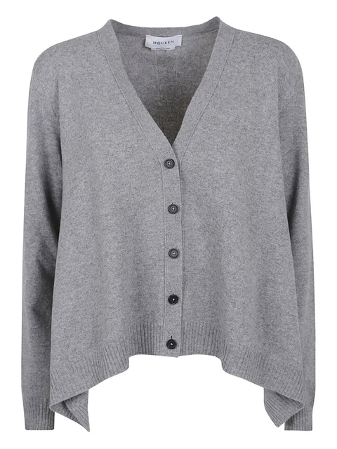Alexander McQueen cashmere button cardigan - Grey - zdjęcie produktu nr 1