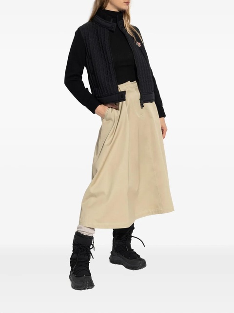 Moncler Grenoble quilted panelled cardigan - Black - zdjęcie produktu nr 2