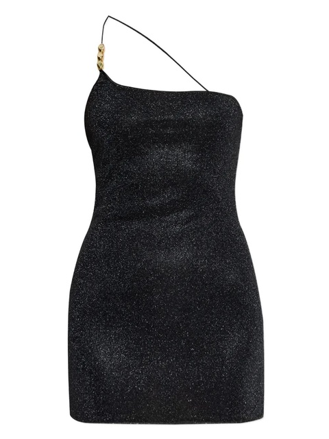 Oséree Lumière one-shoulder mini dress - Black - zdjęcie produktu nr 1