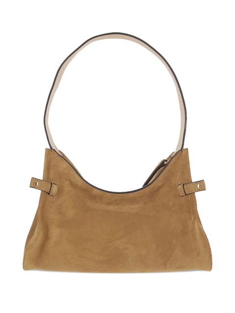 Chloé charm-embellished suede shoulder bag - Brown - zdjęcie produktu nr 2