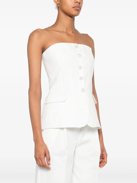 Maje crystal-buttons top - White - zdjęcie produktu nr 1