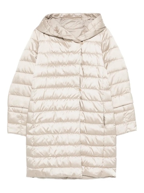 Max Mara Novef hooded quilted coat - Neutrals - zdjęcie produktu nr 1