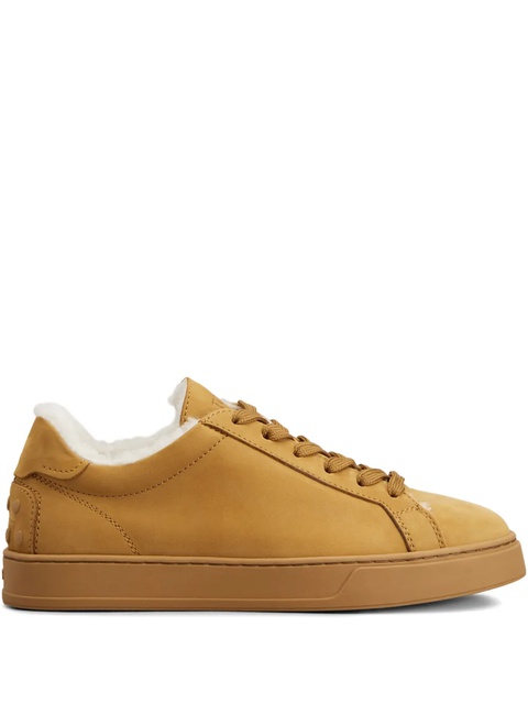 Tod's lace-up shearling sneakers - Brown - zdjęcie produktu nr 1