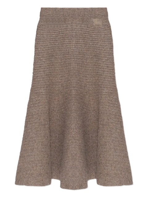 Burberry ribbed-knit flared skirt - Neutrals - zdjęcie produktu nr 1