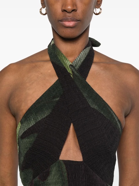 Johanna Ortiz halterneck maxi dress - Black - zdjęcie produktu nr 2