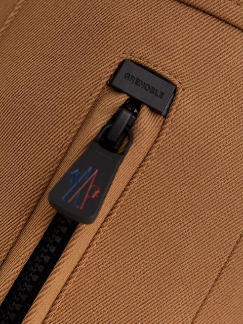 Moncler logo-patch trousers - Brown - zdjęcie produktu nr 2